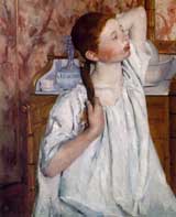 Girl Arranging Her Hair